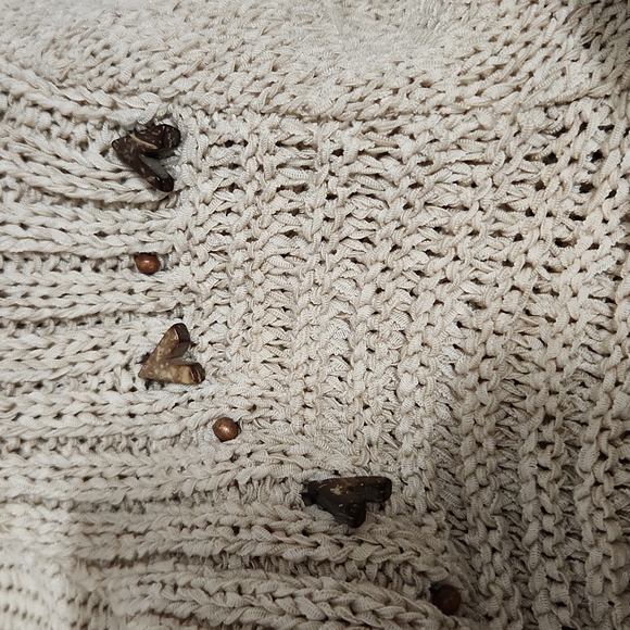 🎊HP🎊 Marie Claire Boho Crochet Hollow Out Breathable Knit Light Weight Sweater - Picture 10 of 12